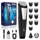Valano cortabarba con tijera de precisión para delinear la barba con detalle.