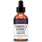 VALITIC Vitamin C Serum bottle showcases brightening properties for radiant skin.