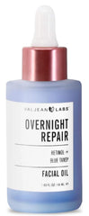 ACEITE Reparador Nocturno de VALJEAN LABS en botella, calma la piel irritada.