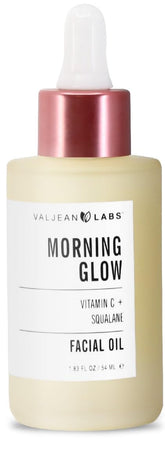 VALJEAN LABS Brillo Matutino: botella del aceite facial para hidratación diaria.