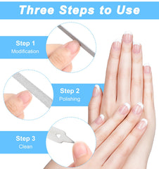 ValueBargain lima diamante grano diamante fino para alisar uñas naturales y acrílicas.
