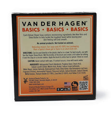 Van Der Hagen Jabón Afeitar Deluxe espumando, espuma cremosa en bol.
