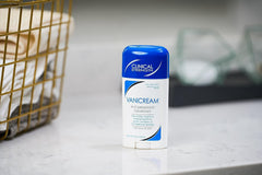 Fragrance-free label on Vanicream product ideal for layering with perfumes.