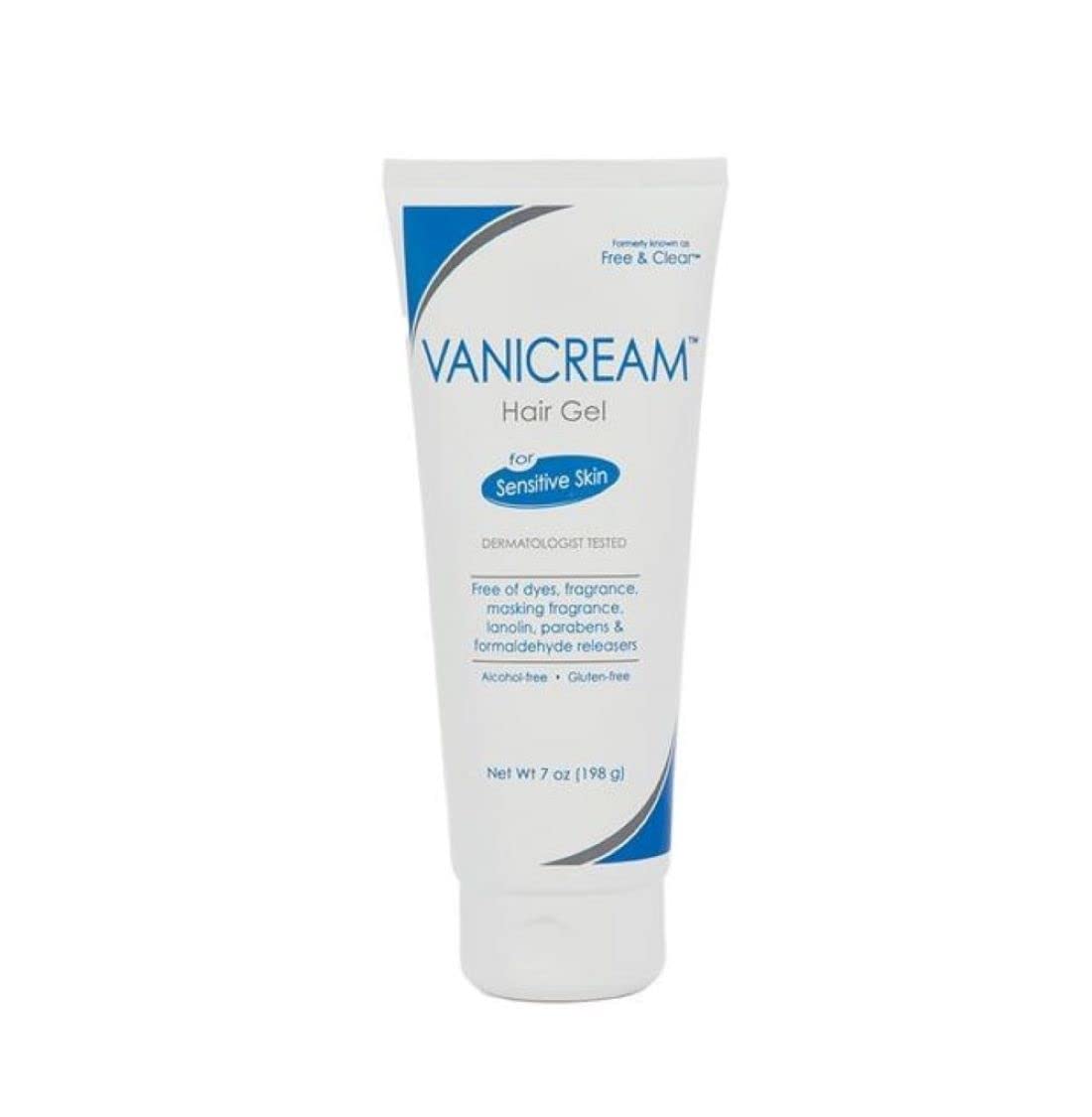Vanicream Gel para peinado sin fragancia con control firme en cabello sensible.