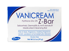 Textura de la barra Vanicream Z-Bar, limpieza sin irritantes