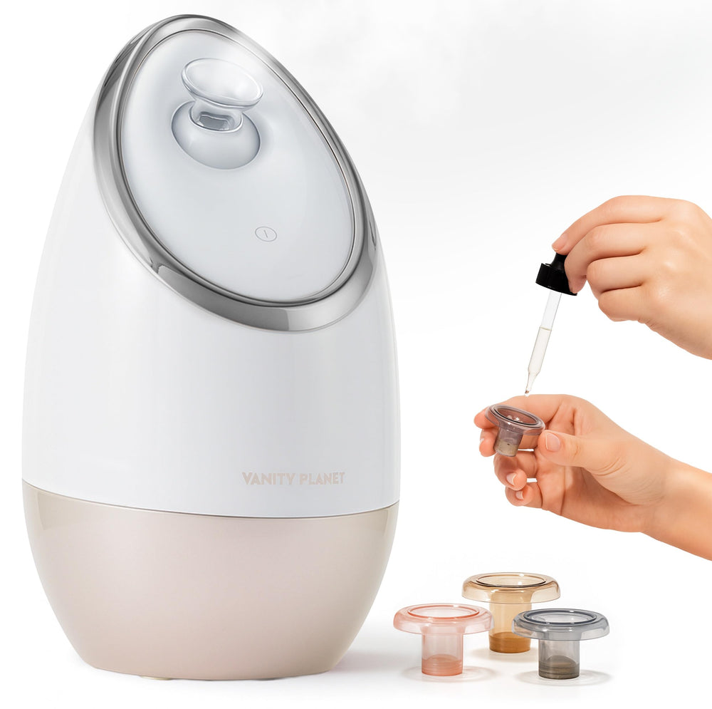 Vanity Planet Aira vaporizador facial ionico con tanque de agua para limpieza de poros