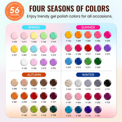 Vanreesa 56 colores gel de uñas para diseños variados