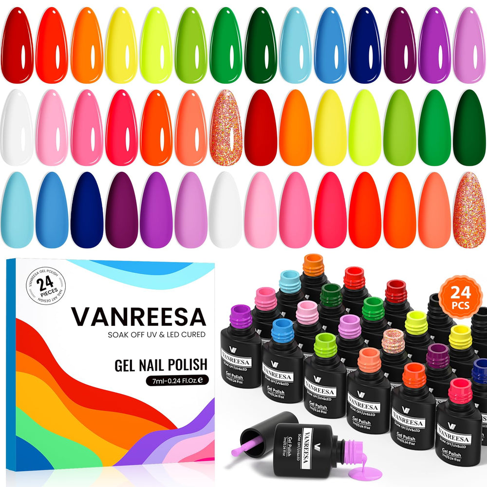 Vanreesa esmalte gel uñas, colores brillantes para manicura diaria.
