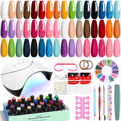 VANREESA kit de gel uñas con caja regalo: perfecto para empezar manicura en casa
