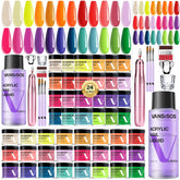 VANSISOS kit acrílico para uñas con 24 colores, ideal para empezar.