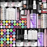 VANSISOS kit completo de uñas acrílicas para principiantes, permite manicuras en casa con resultado profesional.