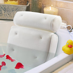 Vanstormy almohada de baño para tina con soporte dorsal, ideal para relajación prolongada.