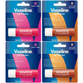 Bálsamo labial Vaseline Rosados en barra para labios suaves y con color ligero.