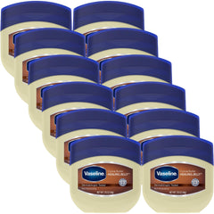 Vaseline Cocoa Butter Healing Jelly paquete de viaje de 12 para cuidado en movimiento.