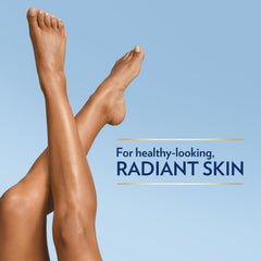 Cuidado de piel seca en codos y rodillas con Vaseline Cocoa Butter Healing Jelly.