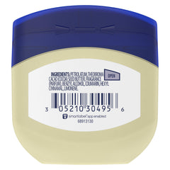 Textura cremosa de Vaseline Cocoa Butter Healing Jelly para hidratación suave.