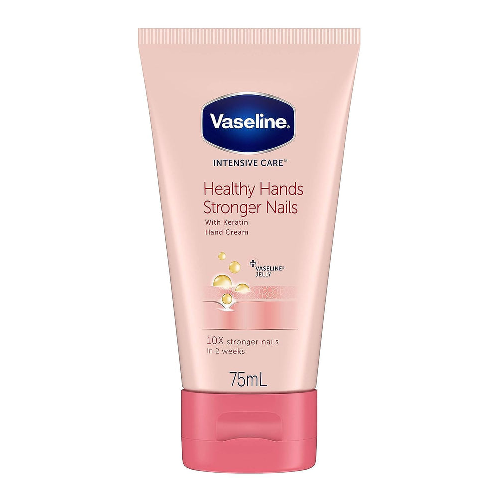 Vaseline crema de manos intensiva en frasco de 75 ml para hidratación profunda.