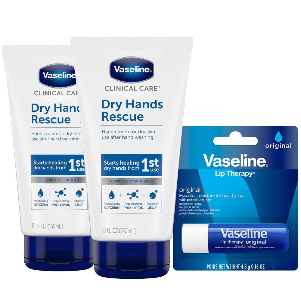 Vaseline crema de manos Rescate para manos extremadamente secas, hidratación rápida.