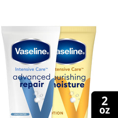 Vaseline crema de viaje sin fragancia para uso diario.