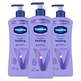 Vaseline Cuidado Intensivo Calmante Curativo Loción: botella para hidratación profunda.