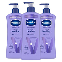 Vaseline Cuidado Intensivo Calmante Curativo Loción: botella para hidratación profunda.