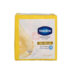 Vaseline Healthy Plus Jabón en Barra Total Humectación, ayuda a mantener la piel suave y humectada.