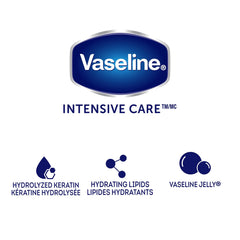 Textura ligera de Vaseline que se absorbe rápido.