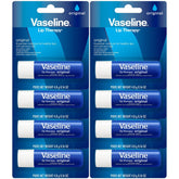 Vaseline Terapia Labial Original, paquete de 8, humecta labios secos en cualquier lugar
