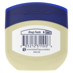 Textura blanca de Vaseline Original para hidratación rápida.