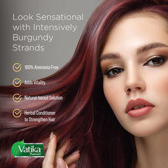 Vatika Naturals: fórmula sin amoníaco cuida el cabello durante el teñido.