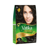 Vatika Naturals Tinte Permanente Negro Rico: cobertura de canas con brillo duradero.