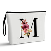 Vavabox bolso de maquillaje con iniciales A-Z, regalo personalizado para ella.