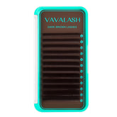 VAVALASH dark brown lash extensions 0.03 with D curl for natural-looking volume.