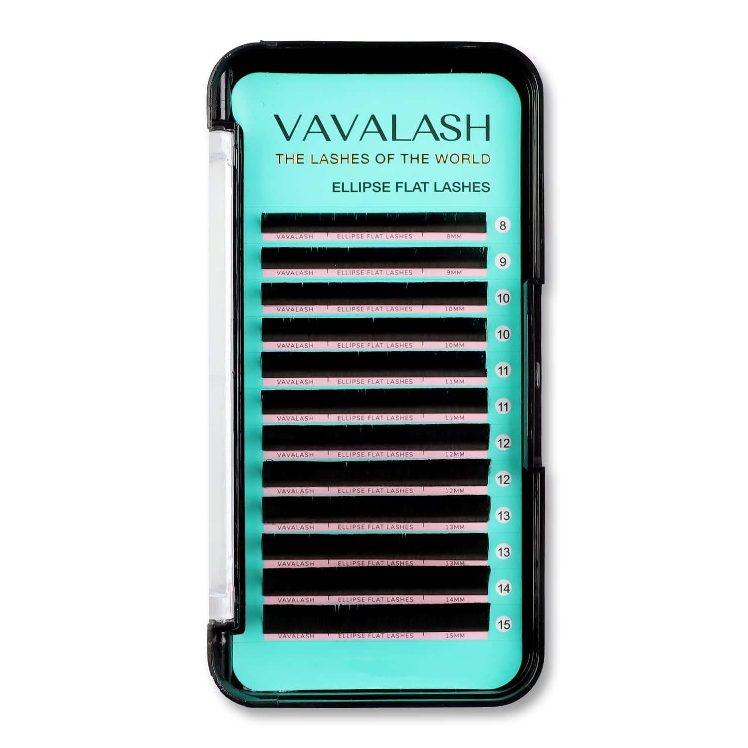 VAVALASH Ellipse cils 0,15mm D Curl 8-15mm, aspect dense et léger.