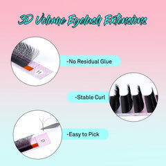 VAVALASH W fans improve contact with natural lashes for stronger adhesion.