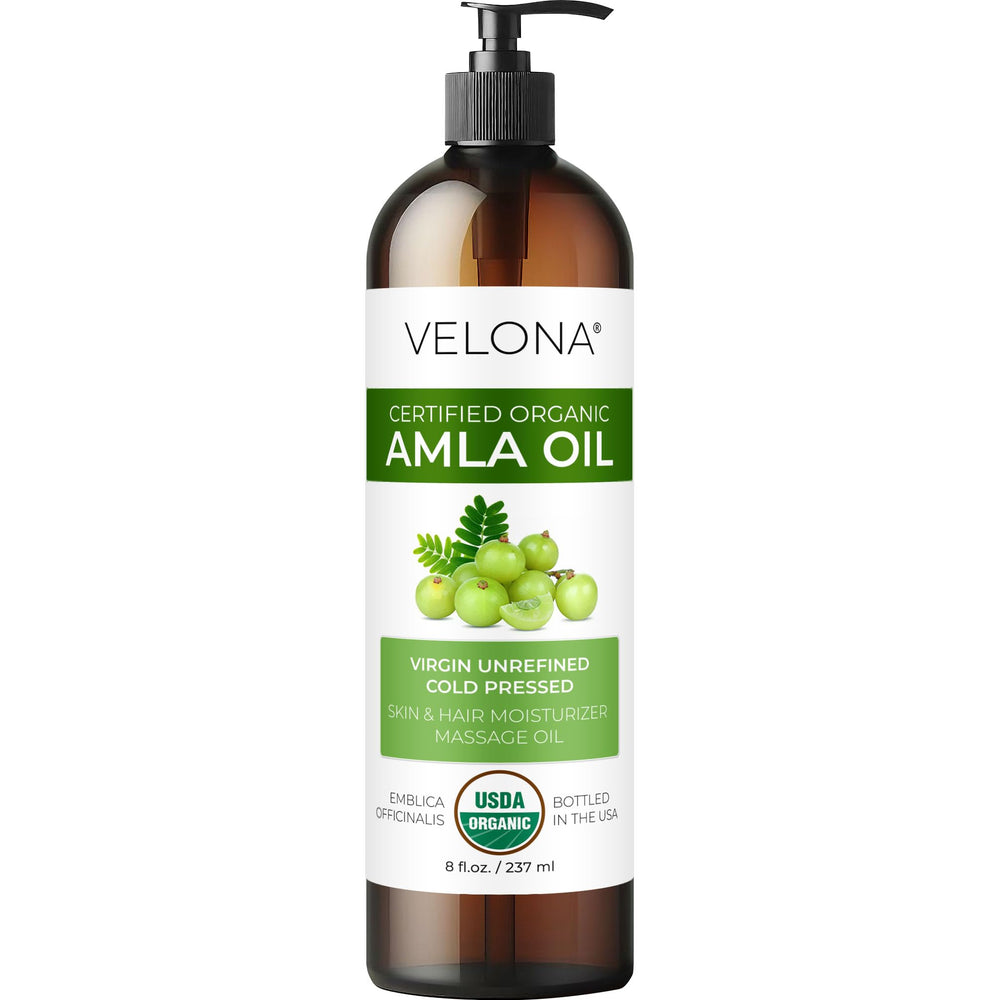 Velona Amla Oil, botella de 236 ml para hidratación capilar.
