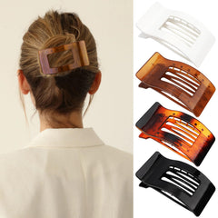 VELSCRUN clip cabello mate, enfoque cuadrado, agarre estable todo el día.