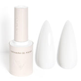 VENALISA Esmalte gel blanco con alto brillo para uñas pulidas.