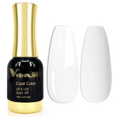 VENALISA gel uñas blanco puro en bote de 12 ml para manicura duradera