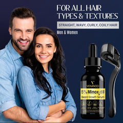 Venanoci beard growth serum application ready for daily use.