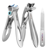 Vepkuso cortaúñas con mango largo ergonómico para agarre cómodo y preciso.