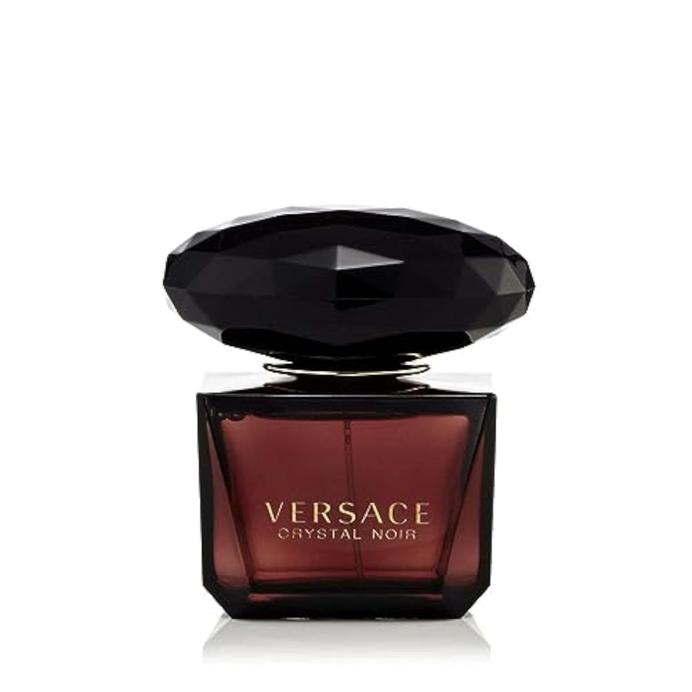 Versace Crystal Noir frasco brillante para noches elegantes.