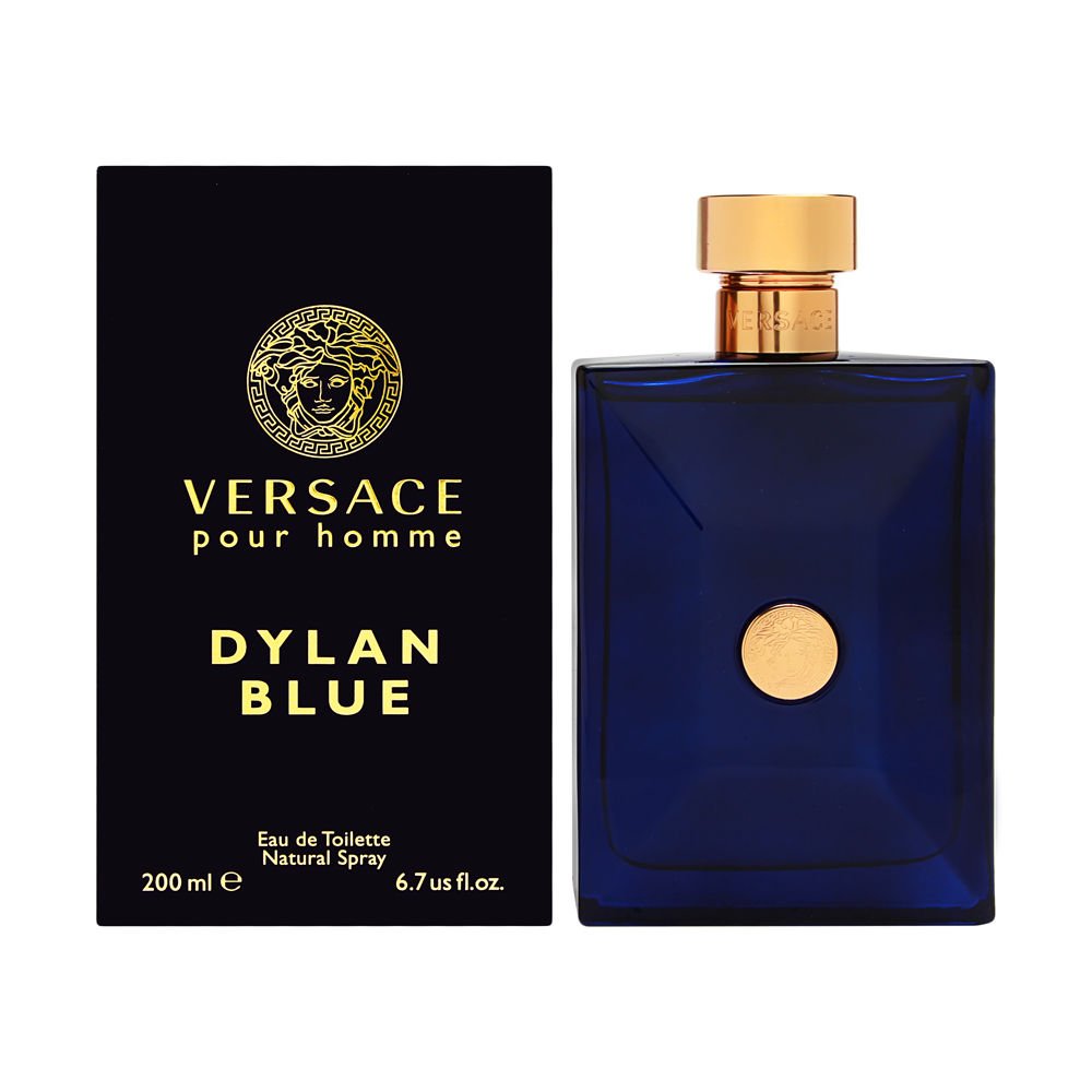 Versace Dylan Blue frasco 200 ml: fragancia versátil para uso diario y ocasiones