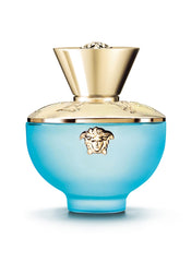 Frasco brillante de Versace Dylan Turquoise Pour Femme para uso diario.