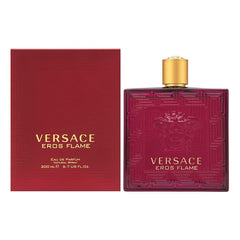 Versace Eros Flame para Hombres: botella de perfume, aroma envolvente para noches especiales
