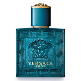 Versace Eros frasco detalle, perfume masculino elegante para uso diario