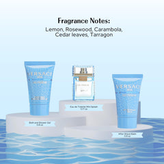 Versace Man Eau Fraiche: after shave mini, cuidado diario en tamaño compacto.