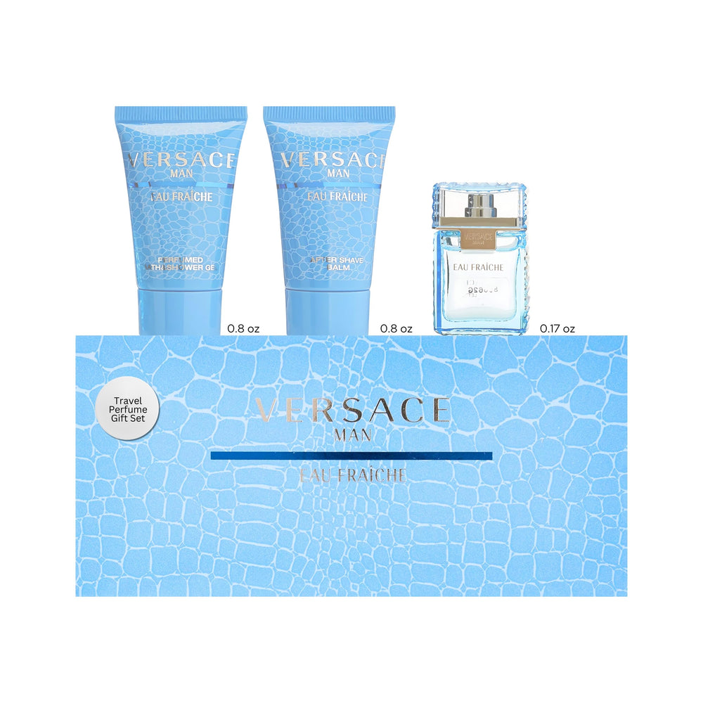 Versace Man Eau Fraiche: botella mini elegante para viaje.