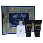 Versace Pour Homme 3pc set edt bottle close-up, ideal for daily wear