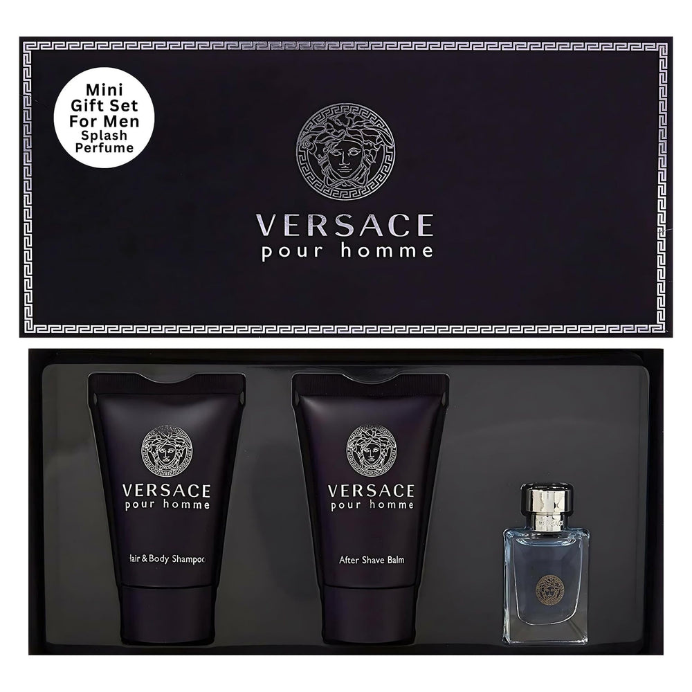Versace Pour Homme mini EDT en botella elegante para uso diario.